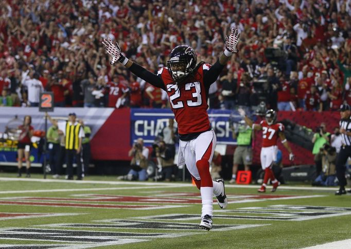 NFL, emoce: Dunta Robinson, Atlanta Falcons