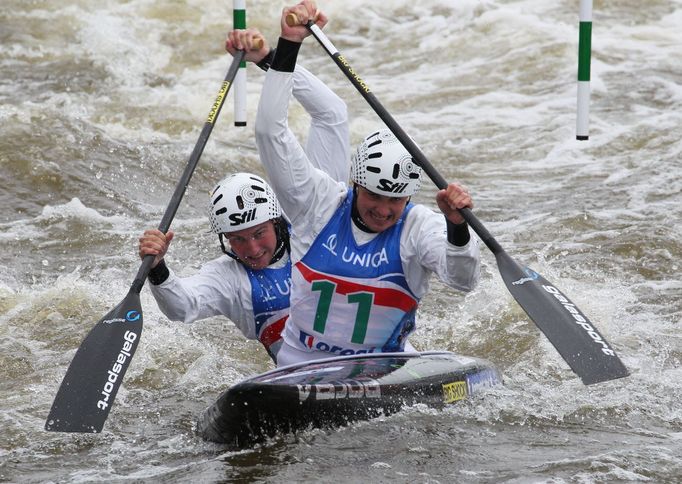 MS ve vodním slalomu 2013: Ondřej Karlovský a Jakub Jáně