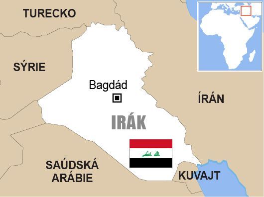 Irák - mapa