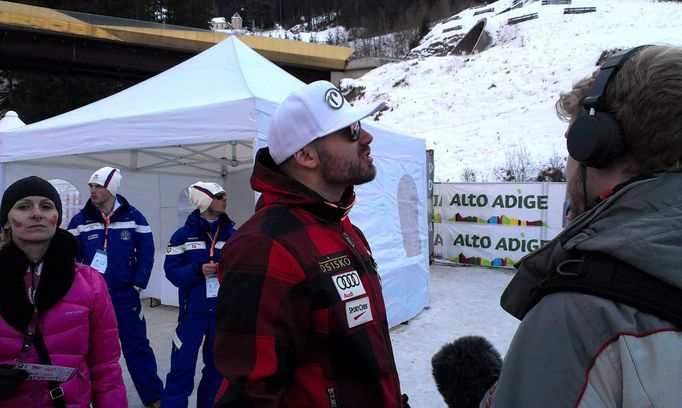 Jan Hudec a jeho přítelkyně na SP ve Val Gardeně