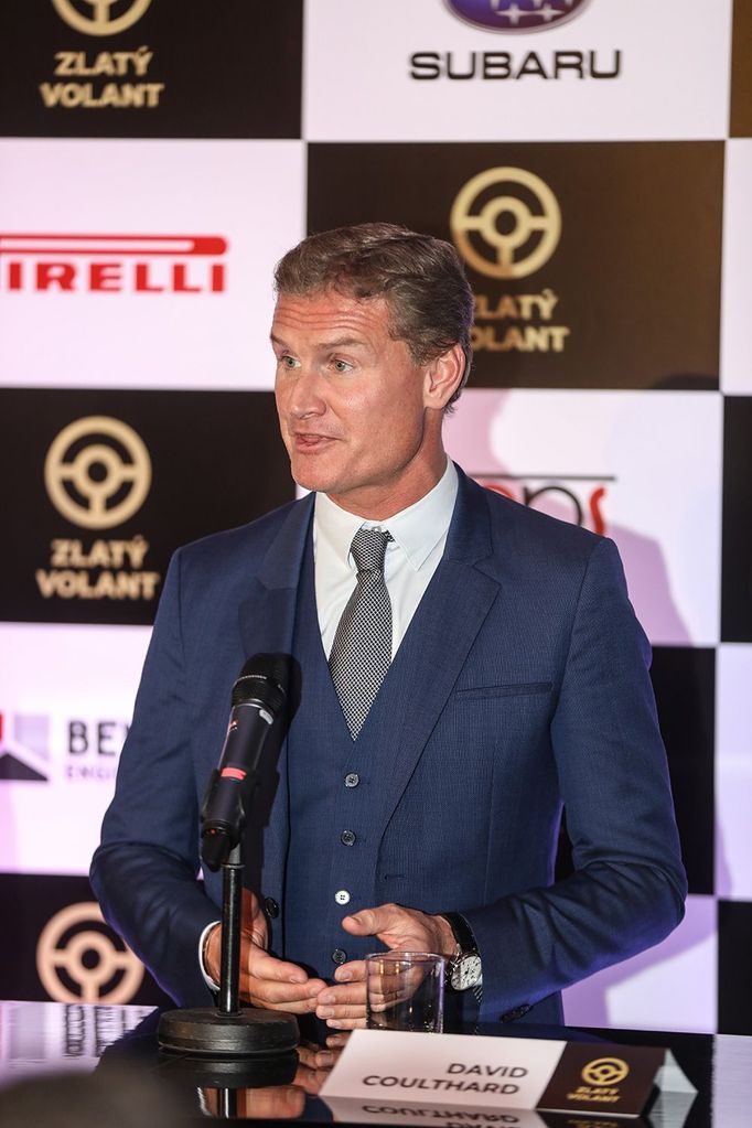 David Coulthard na vyhlášení ankety Zlatý volant