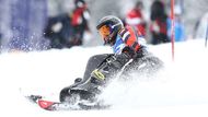 Český reprezentant na monoski Oldřich Jelínek se přes velkou snahu na stupně vítězů neprobojoval...