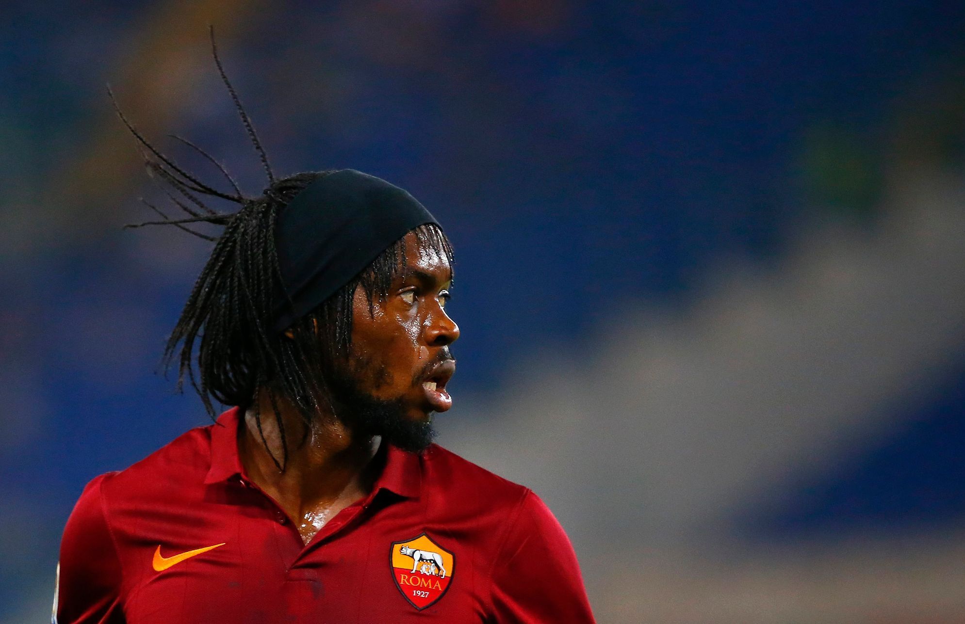 Gervinho v utkání AS Řím