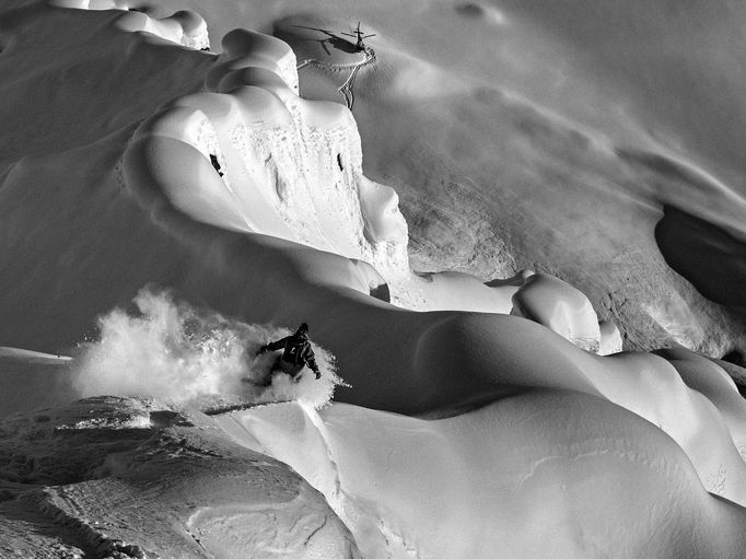 Michal Brouček: horské fotografie (snowboard, lyžování, horolezectví)