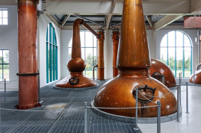 Tullamore, fotografie z města i z tamní výroby irské whiskey