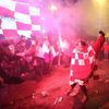 Chorvaté fandí v ulicích Záhřebu během semifinále MS 2022 Argentina - Chorvatsko