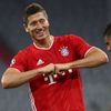 Robert Lewandowski slaví gól v odvetném osmifinále Ligy mistrů Bayern - Chelsea