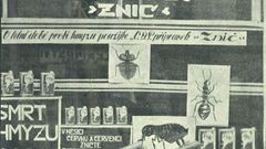 COOP 170 let - historie - privátní družstevní značka 1935, prostředek proti hmyzu Znič