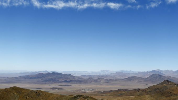 Poušť Atacama se rozléhá na území Peru a Chile.