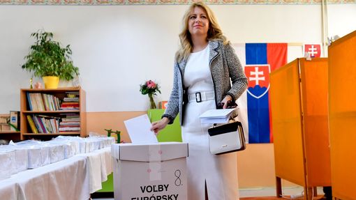 Zuzana Čaputová odvolila ve volbách do Evropského parlamentu.