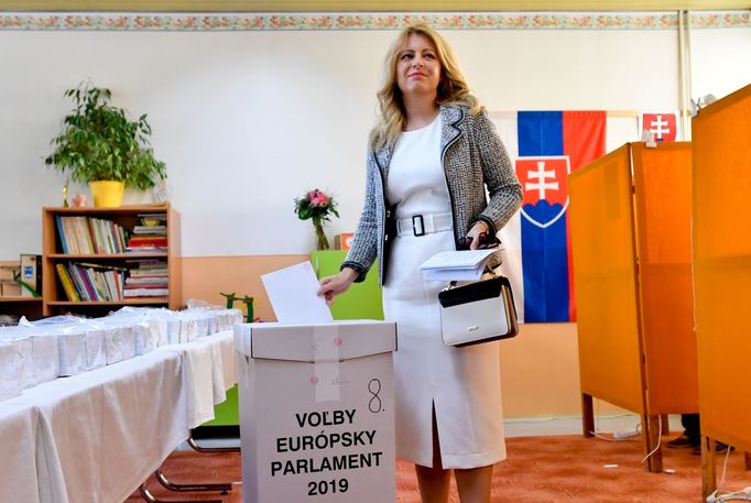 Zuzana Čaputová odvolila ve volbách do Evropského parlamentu.