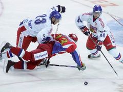 Čeští hokejisté měli s útočníky Ruska problémy