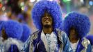 Revellers of Portela samba school participate in the annual Carnival parade in Rio de Janeiro's Sambadrome February 11, 2013. REUTERS/Sergio Moraes (BRAZIL - Tags: SOCIETY) Published: Úno. 11, 2013, 8:03 dop.