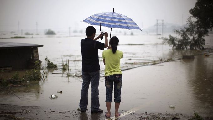 Záplavy v Číně.