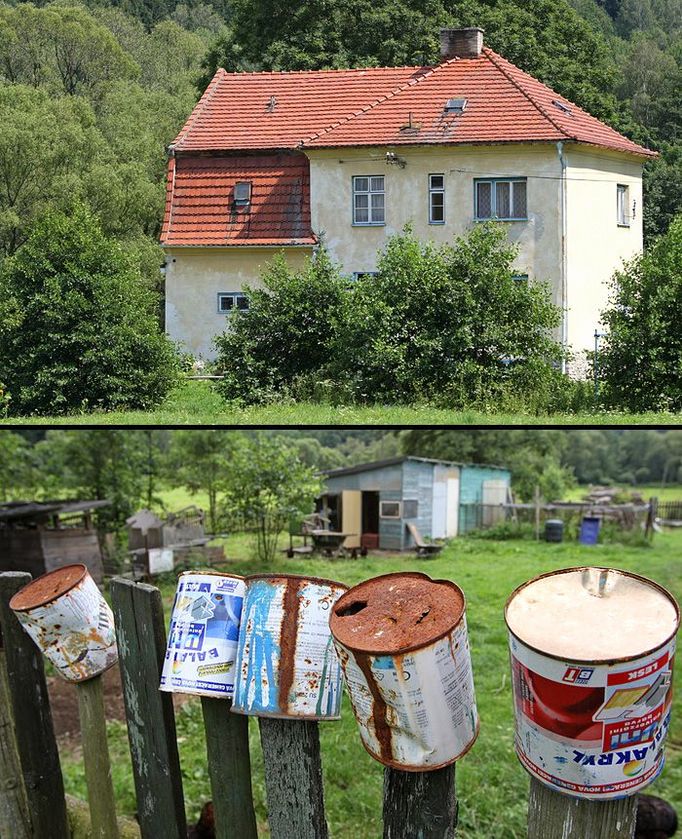 Dům pana Tomečka, který pořád doufá, že přehrada přece jen nebude a on konečně po letech investuje do opravy domu.