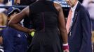 Serena Williamsová spílá rozhodčím v nervozním závěru semifinále US Open