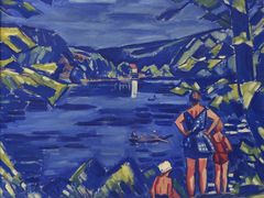Václav Špála: Na řece Otavě, olej na plátně, 1929, 88.5 x 116 cm, O 278