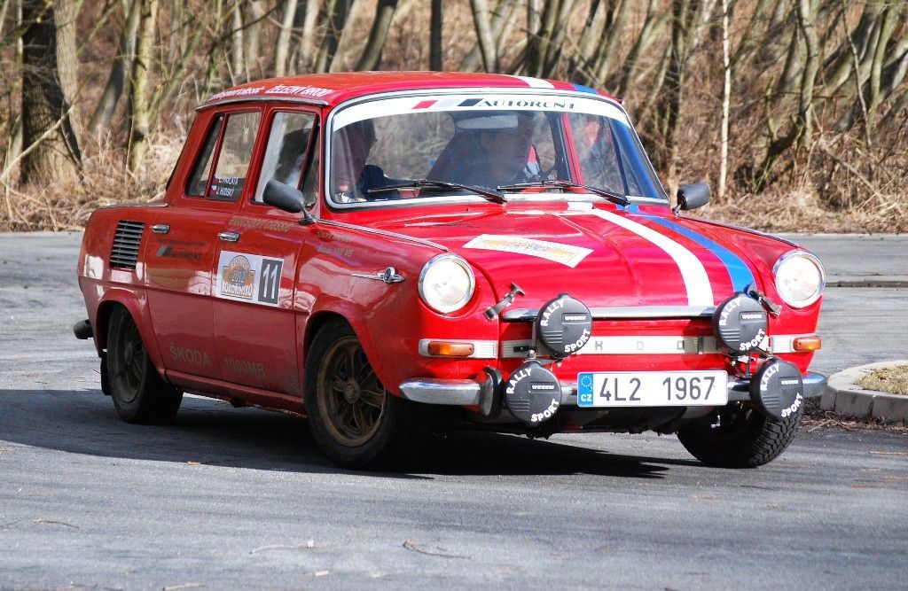 Zimní veteránská rally na Kokořínsku