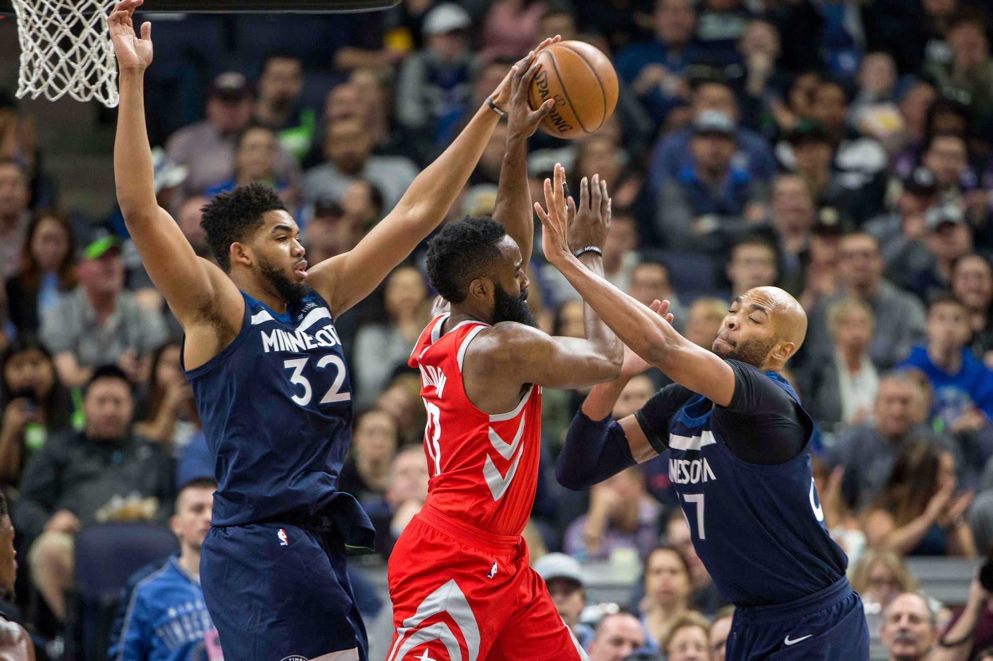 basketbal, NBA 2017/2018, Minnesota - Houston, James Harden