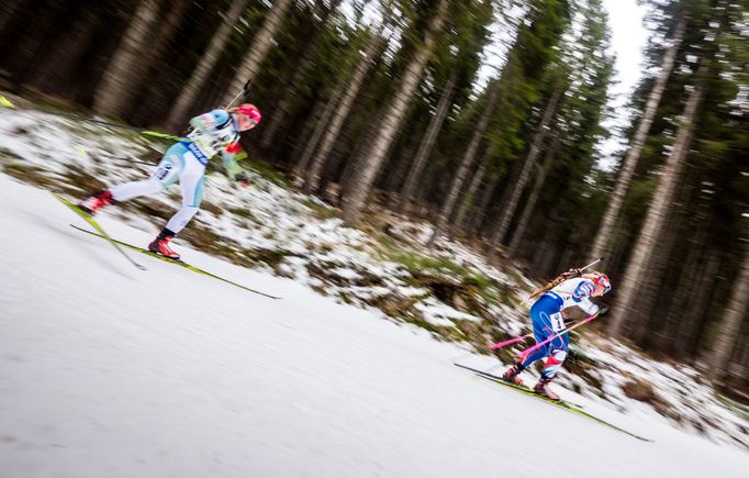 SP Pokljuka, štafeta Ž: Lucie Charvátová