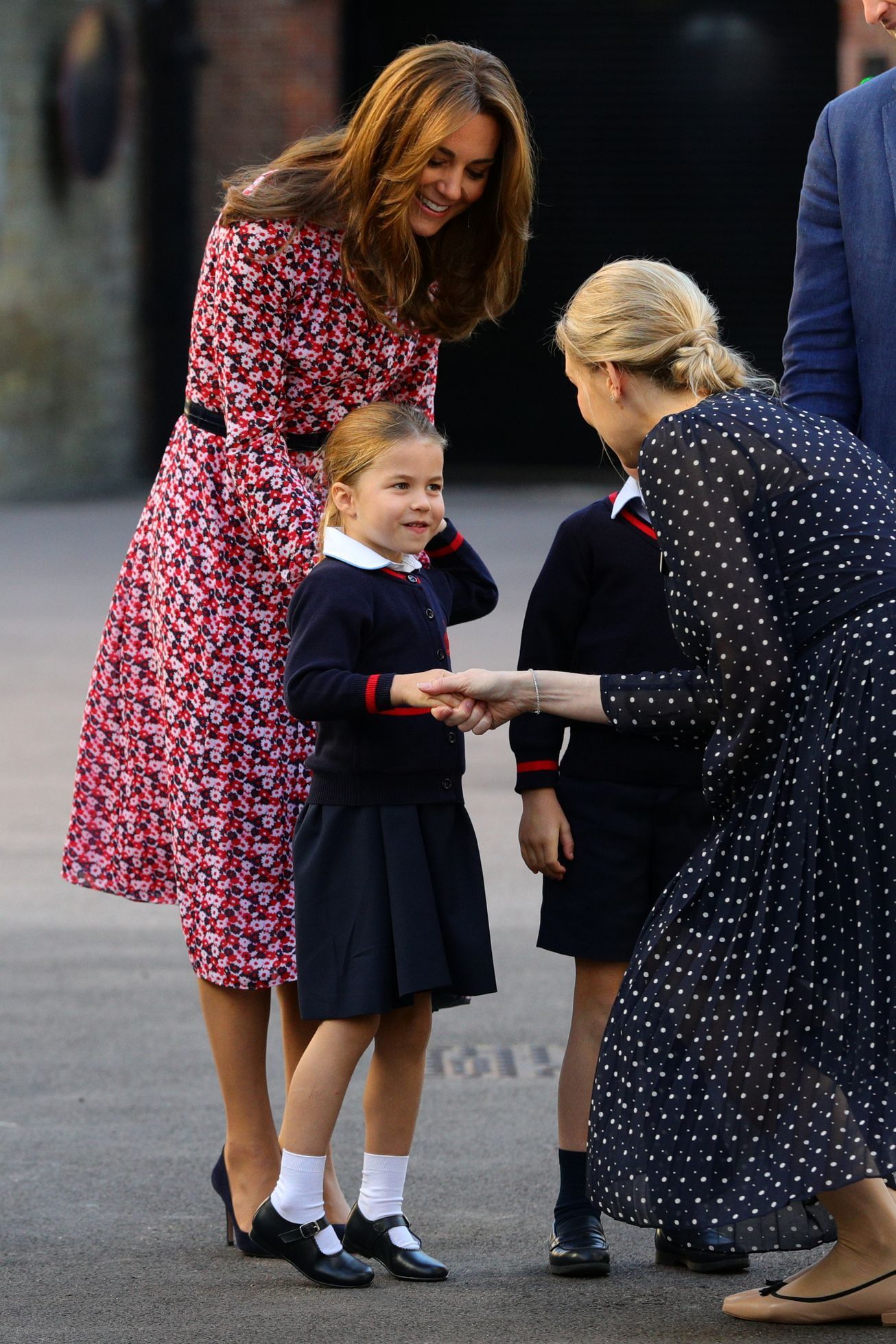 Princezna Charlotte první den ve škole