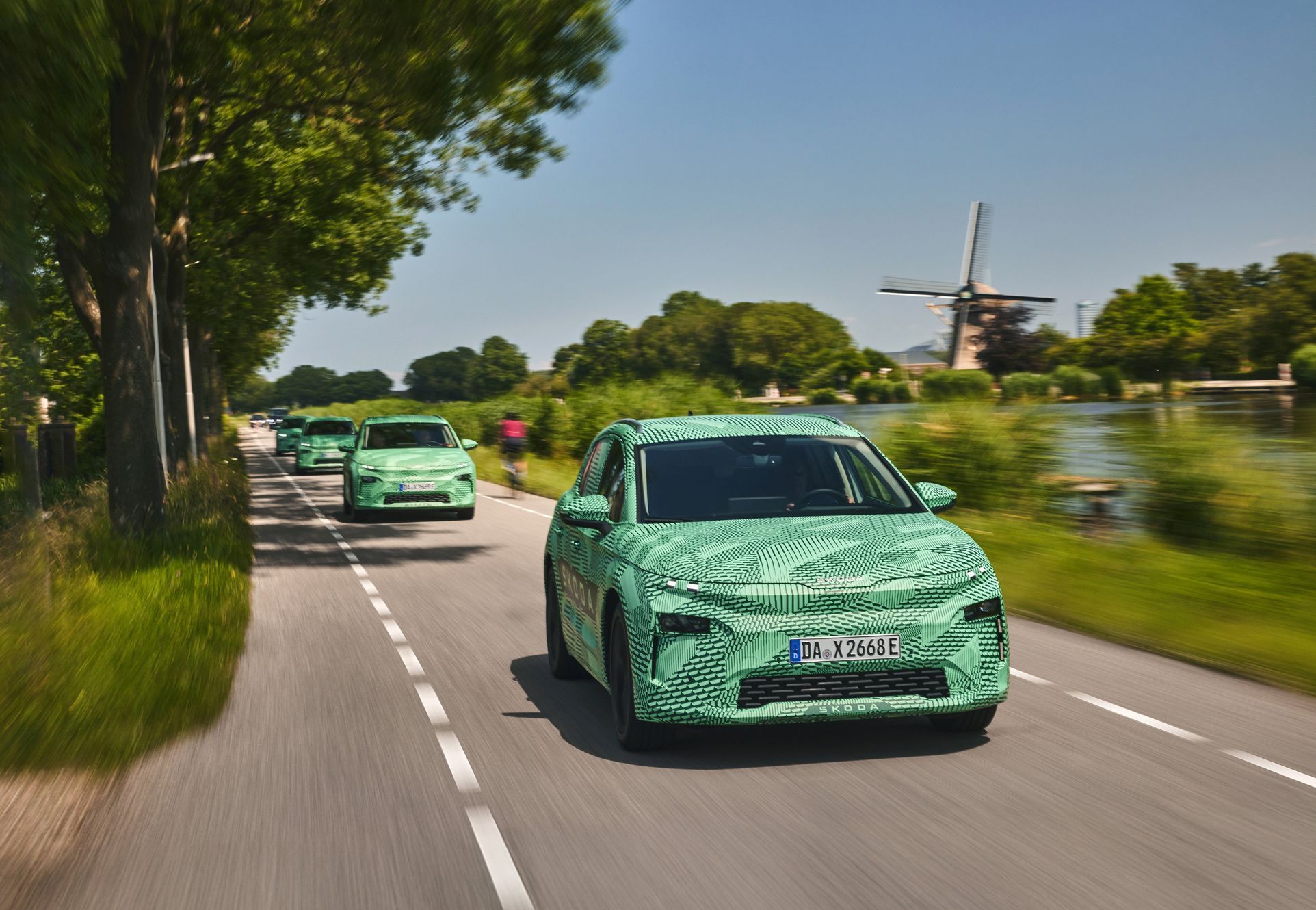 Škoda Elroq maskovaný prototyp červen 2024
