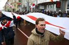 V Minsku se demonstrace uskutečnila pod názvem "Pochod rozhořčených Bělorusů".