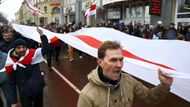 V Minsku se demonstrace uskutečnila pod názvem "Pochod rozhořčených Bělorusů".