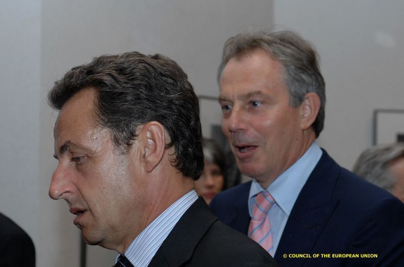 Blair a Sarkozy