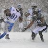 NFL (americký fotbal, sněhová nadílka, Detroit Lions, Philadelphia Eagles)
