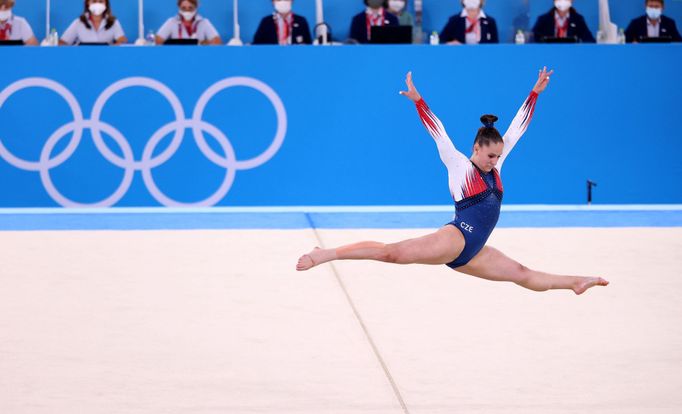 Česká sportovní gymnastka Aneta Holasová na OH 2020