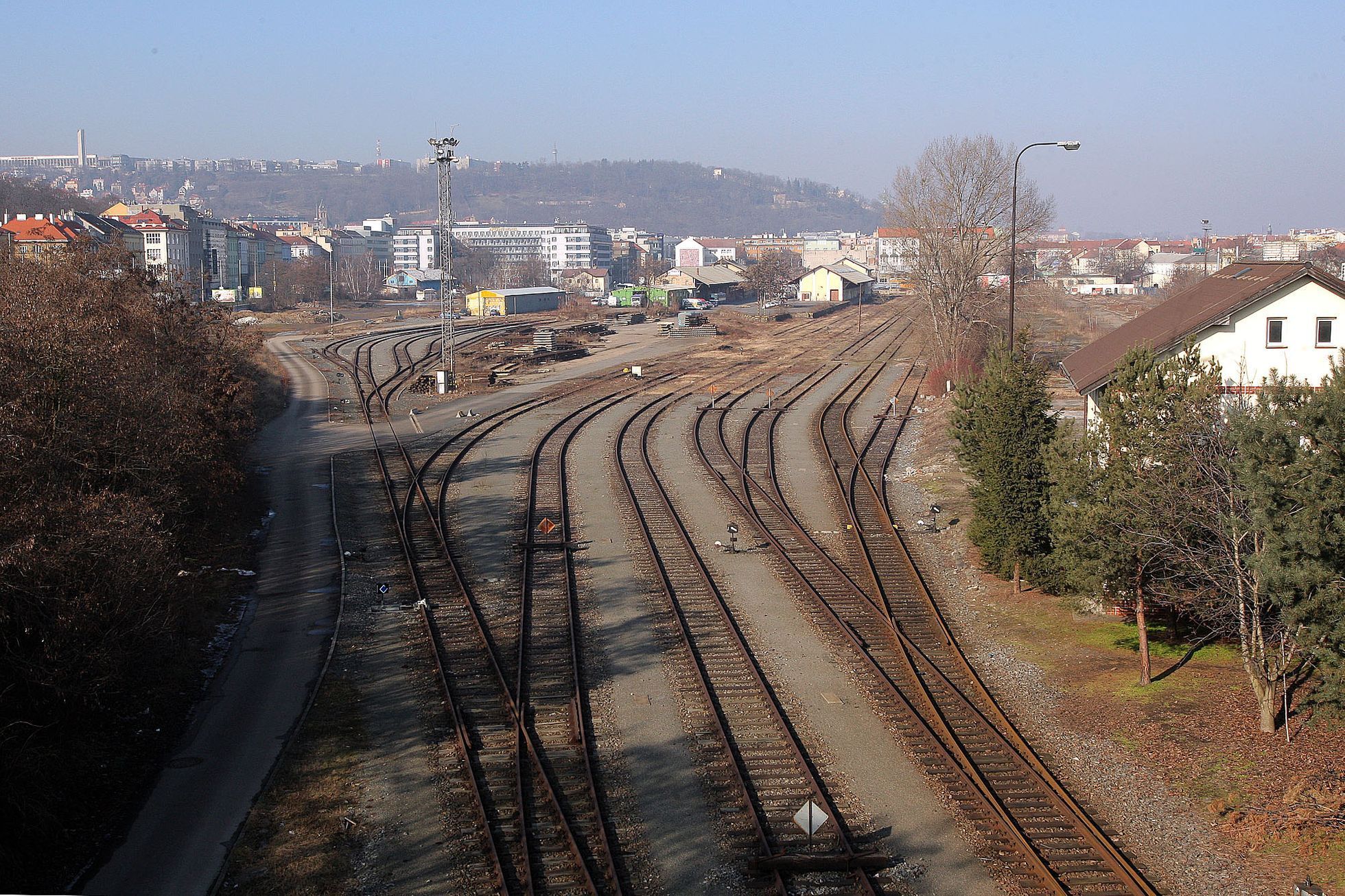 Brownfield u Smíchovského nádraží v Praze