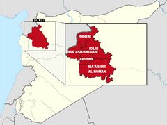 Kde leží provincie Idlíb v Sýrii.