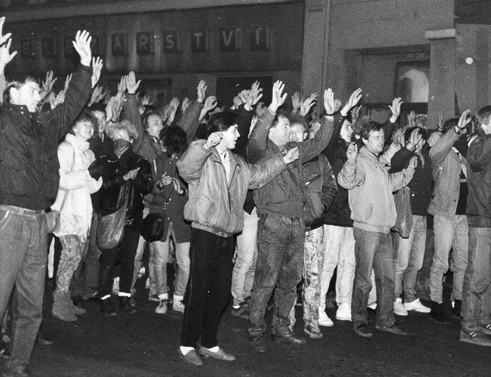 Demonstrace "Chceme čistý vzduch", Teplice, listopad 1989