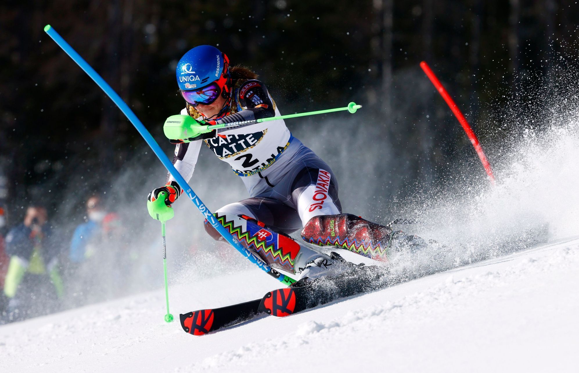 Petra Vlhová ve slalomu na MS 2021