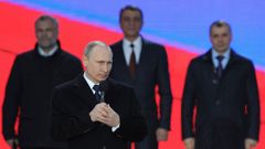 Vladimir Putin na oslavách prvního výročí připojení Krymu k Rusku
