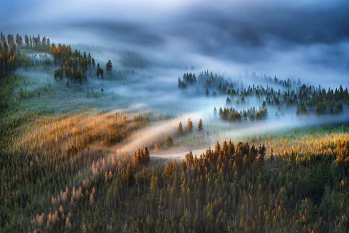 Krajina v Krkonoších. Bližší lokace neuvedena.