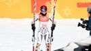 Ester Ledecká v super-G na ZOH 2018