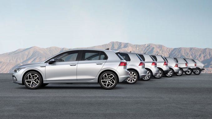 Volkswagen Golf v osmi generacích patří k nejprodávanějším automobilům na světě.