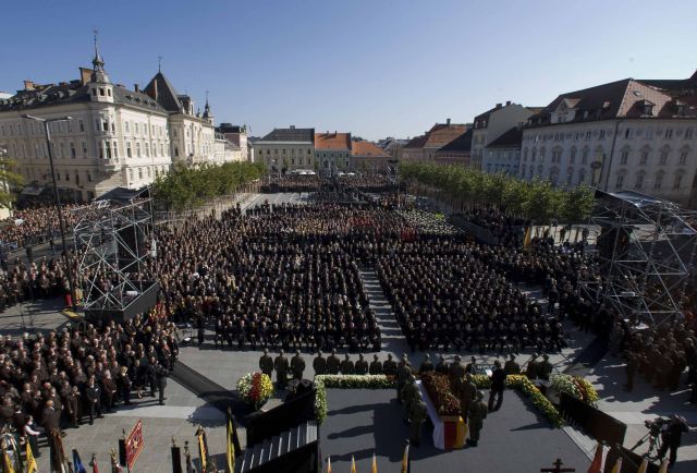 Pohřeb Jörga Haidera v Klagenfurtu