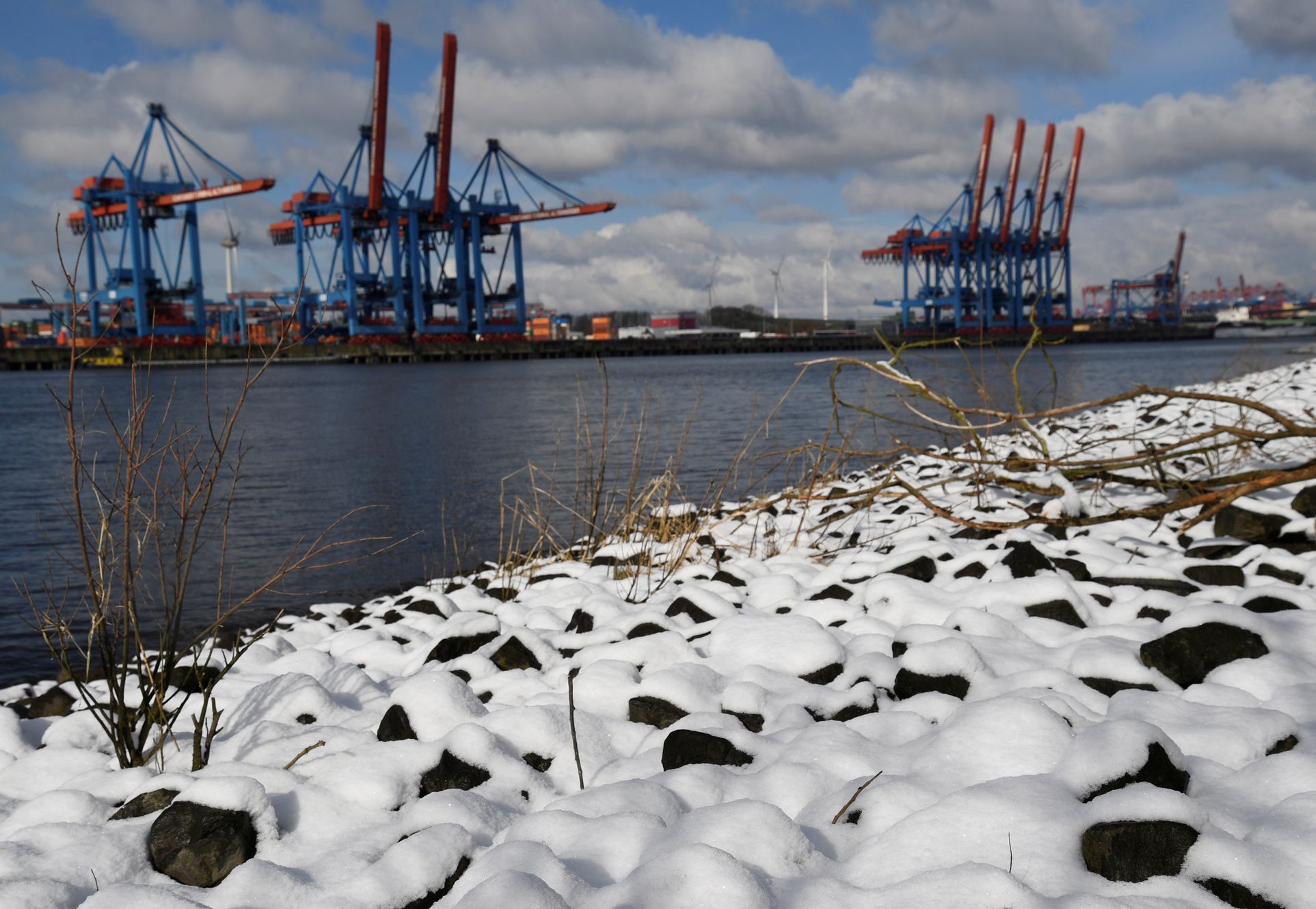 Sníh v Hamburku, únor 2018