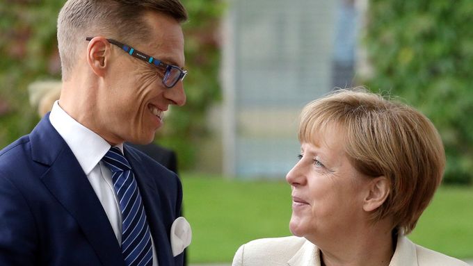 Alexander Stubb a Angela Merkelová v roce 2014.