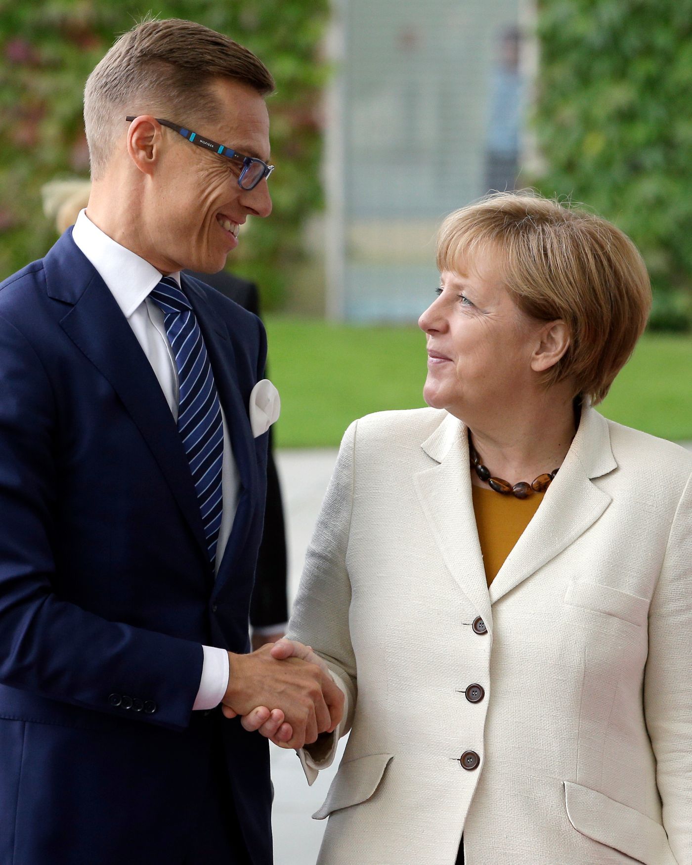 Alexander Stubb a Angela Merkelová v roce 2014.