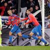 Luděk Pernica slaví druhý Viktorie gól v zápase EL Plzeň - Dinamo Záhřeb