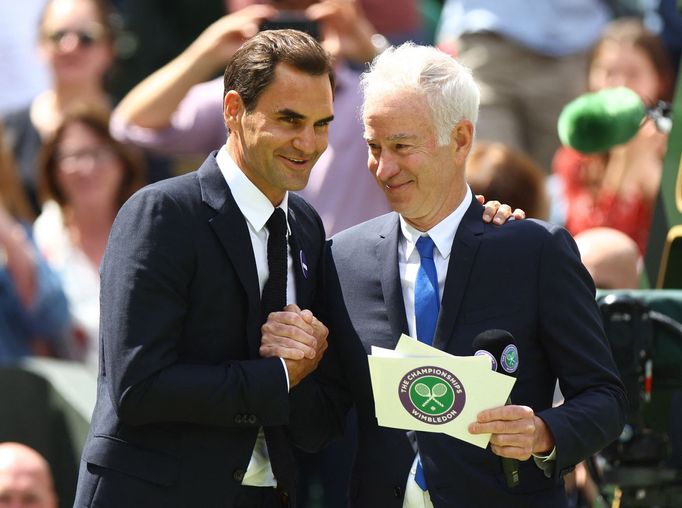 Wimbledon 2022, middle sunday (Roger Federer, John McEnroe)