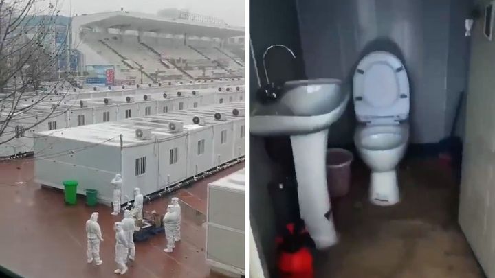 Lockdown na nejtvrdší způsob. Znepokojivé záběry ukazují karanténní tábory v Číně; Zdroj foto: Aktuálně.cz