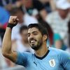 Luis Suárez slaví gól v zápase Uruguay - Saúdská Arábie na MS 2018