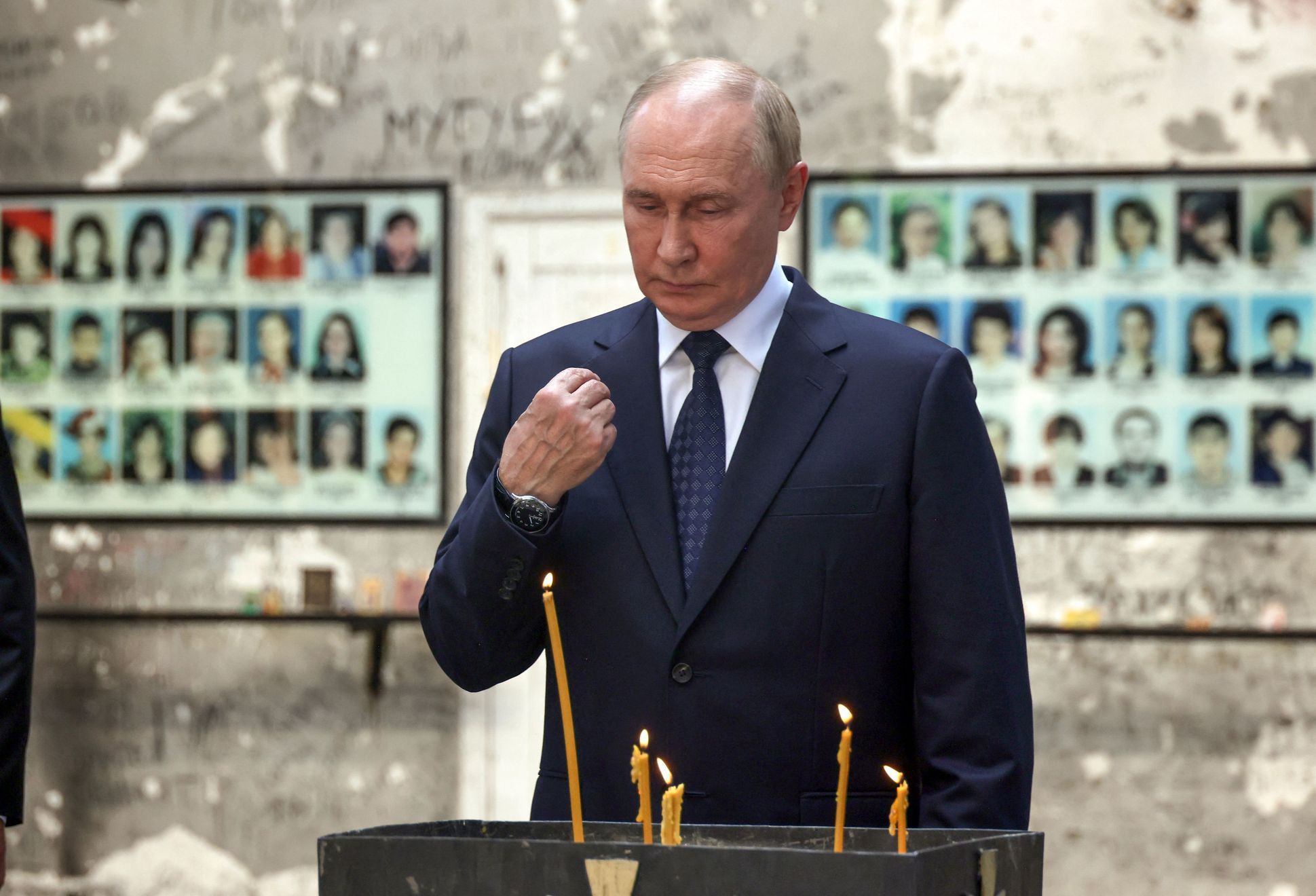 Ruský prezident Vladimir Putin, Beslan.
