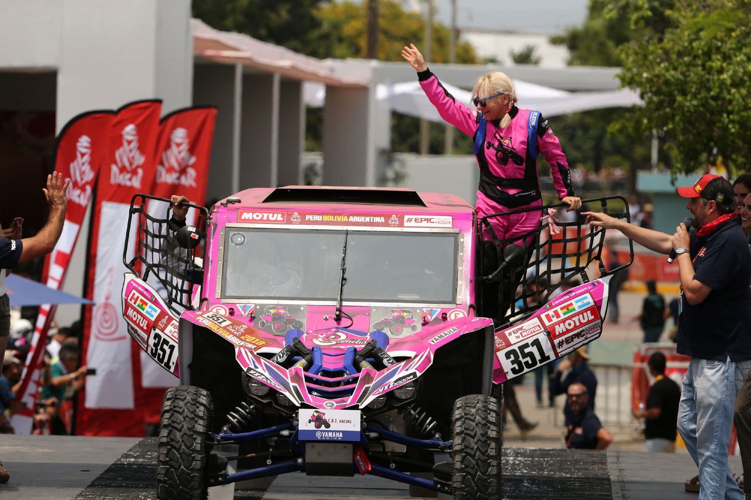 Rallye Dakar 2018, 1. etapa: Camelia Liparotiová