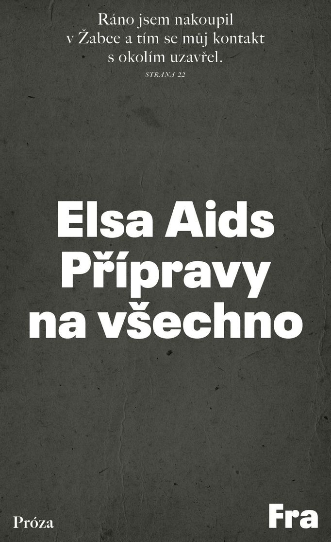 Obal knihy Přípravy na všechno.